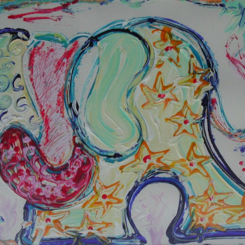 ELEPHANT WITH STARS