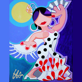FLAMENCO-TÄNZERIN – x 3,5 cm