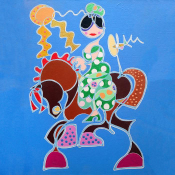 WOMAN AT THE FERIA