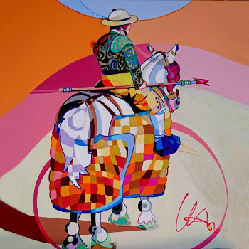 PICADOR CON CABALLO TORDO