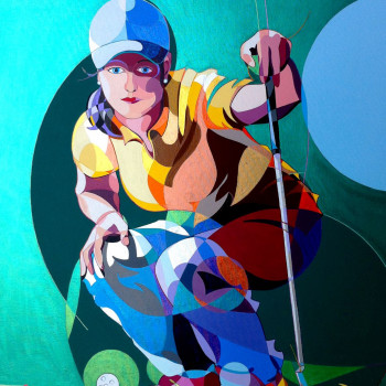 PRETTY LADY GOLFER